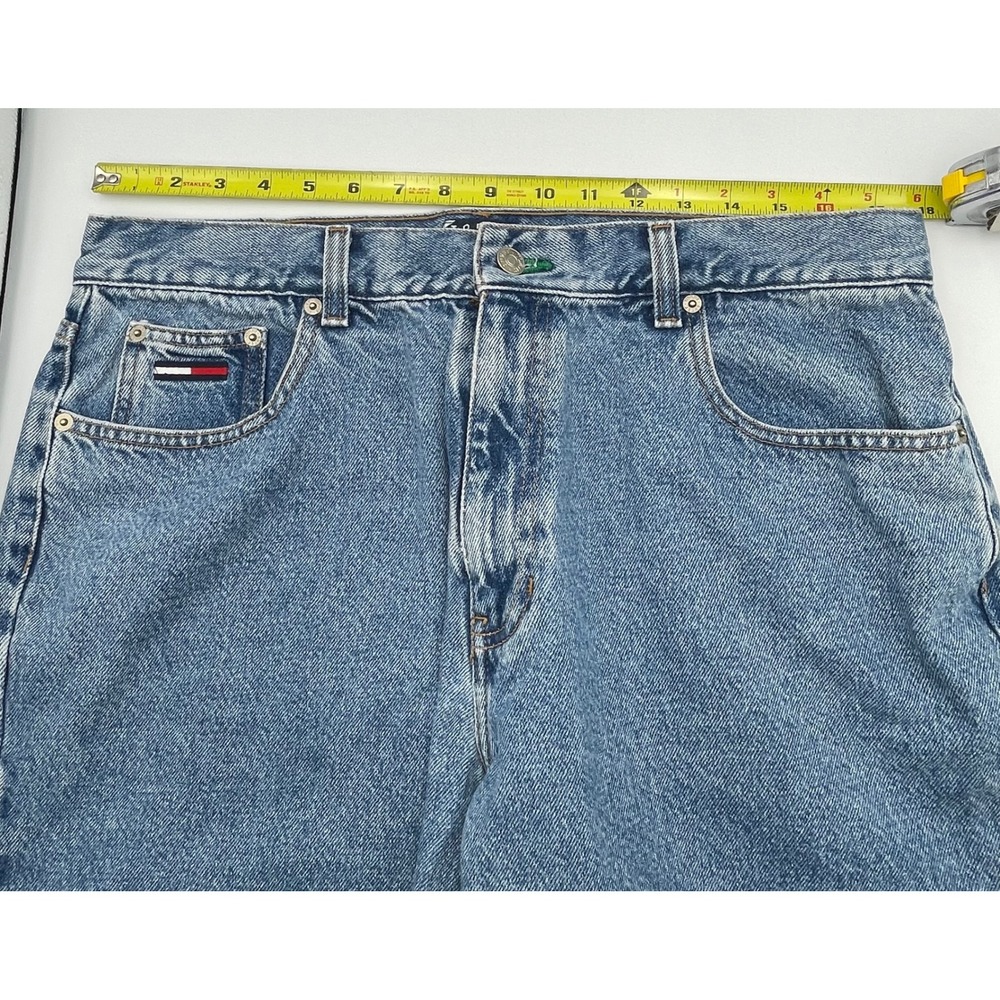 Tommy Hilfiger Jeans Mens Vintage Denim Shorts Size 36 Blue Y2K M-8550 Logo - Picture 9 of 13